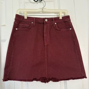 Just Black Plum colored Jean skirt.